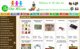Website Shop Đồ chơi trẻ em 365